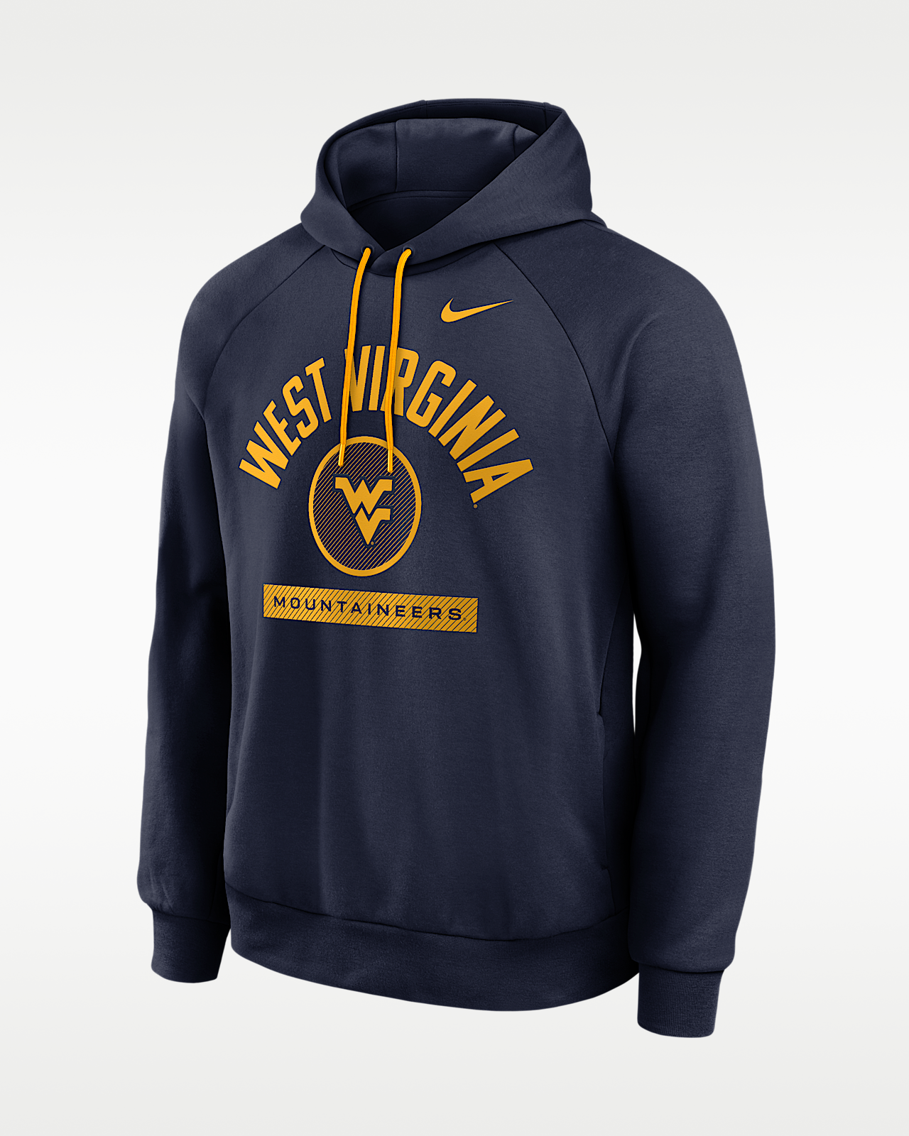 Мужское худи West Virginia Courtside Nike Dri-FIT College Pullover Hoodie