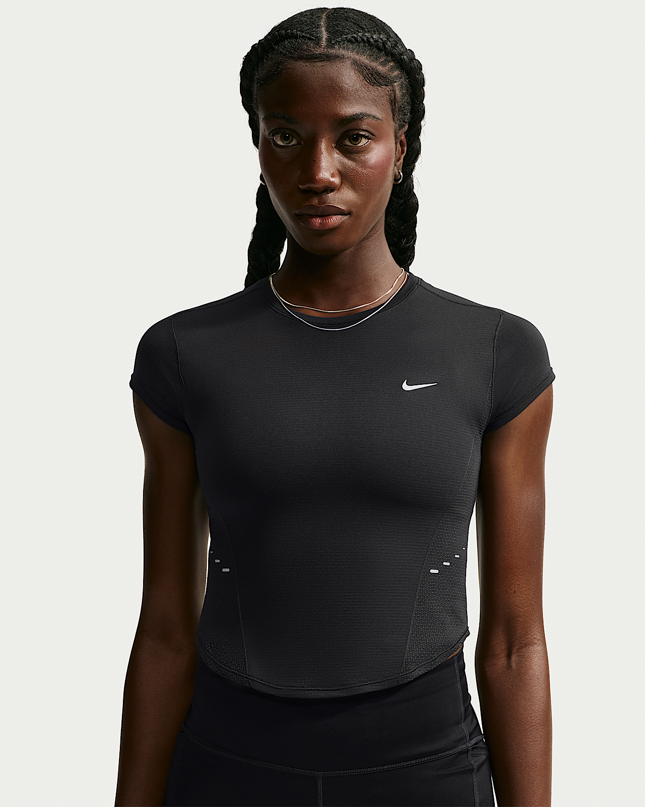 Женские шорты Nike Swift Dri-FIT Seamless Cropped Short-Sleeve Top для бега