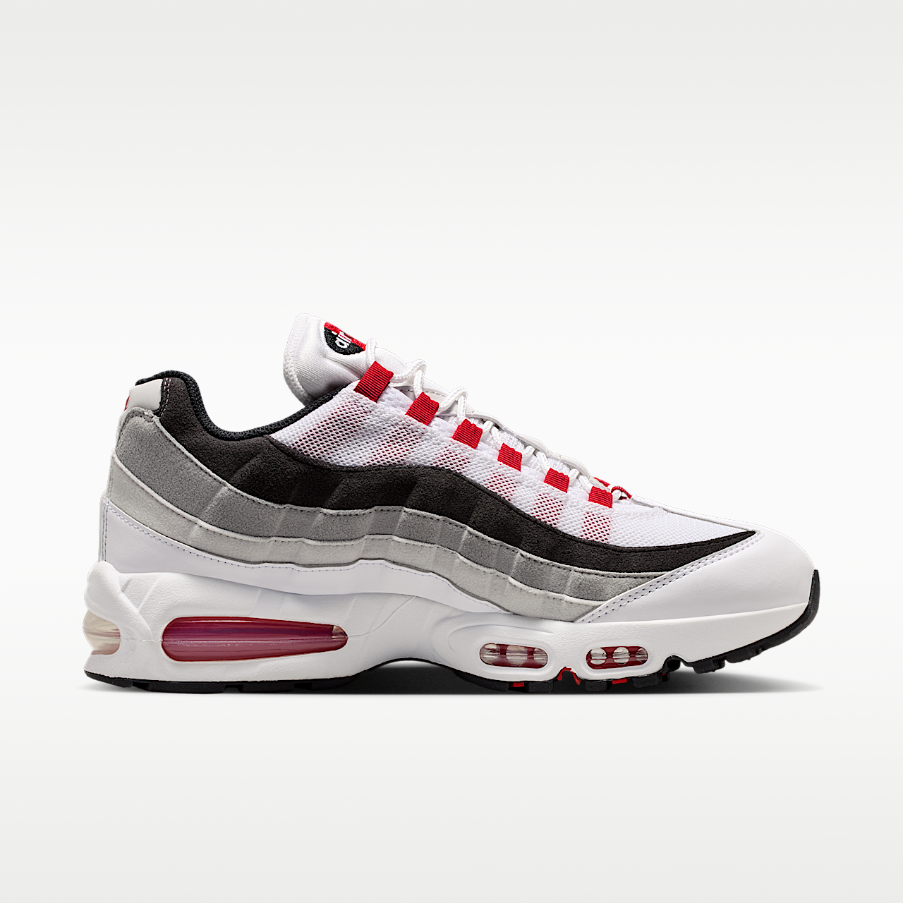 Nike Air Max 95 sneaker Wit/Neutral Grey/Medium Grey/Comet Red