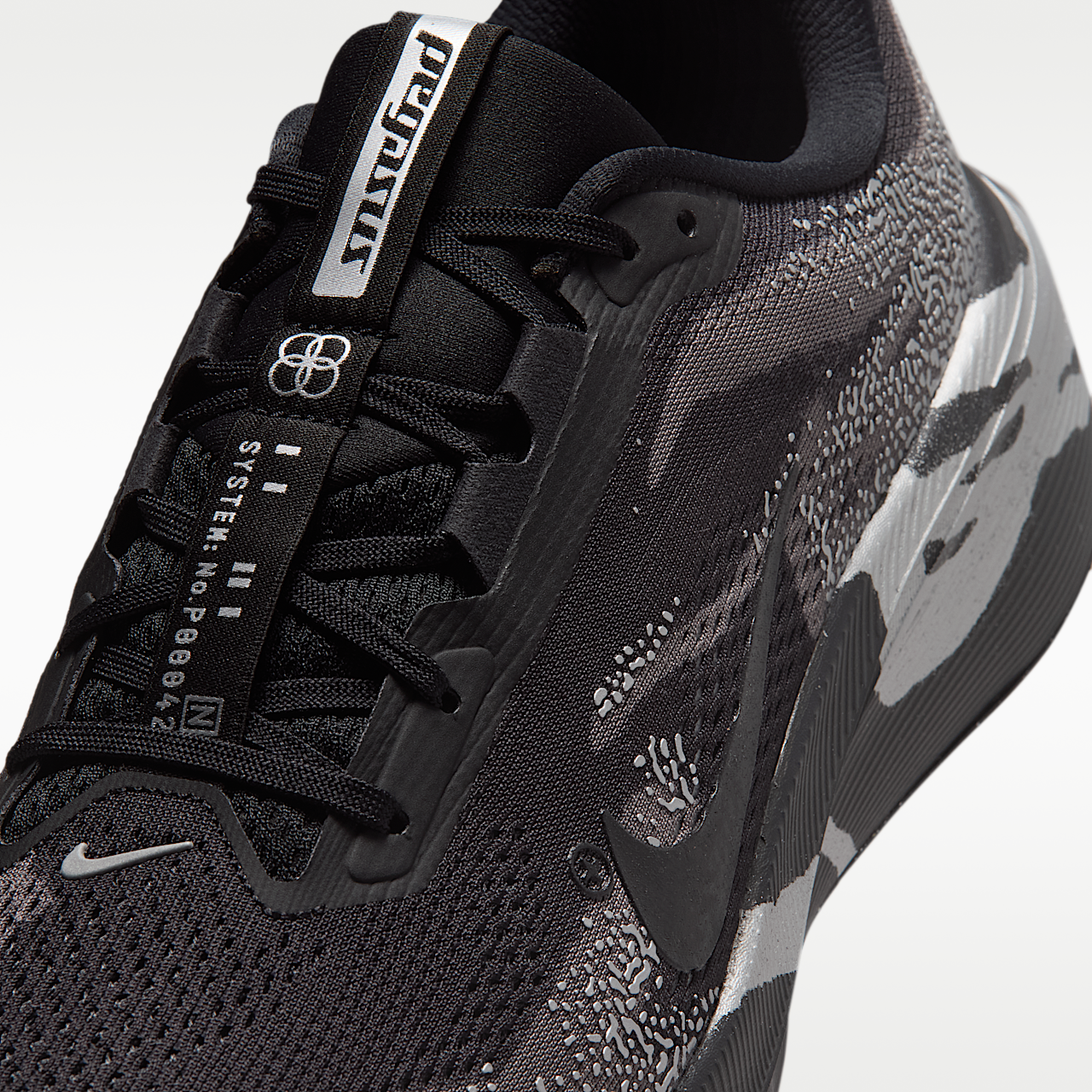 Nike Pegasus sneaker Zwart/Medium Ash/Metallic Silver/Zwart