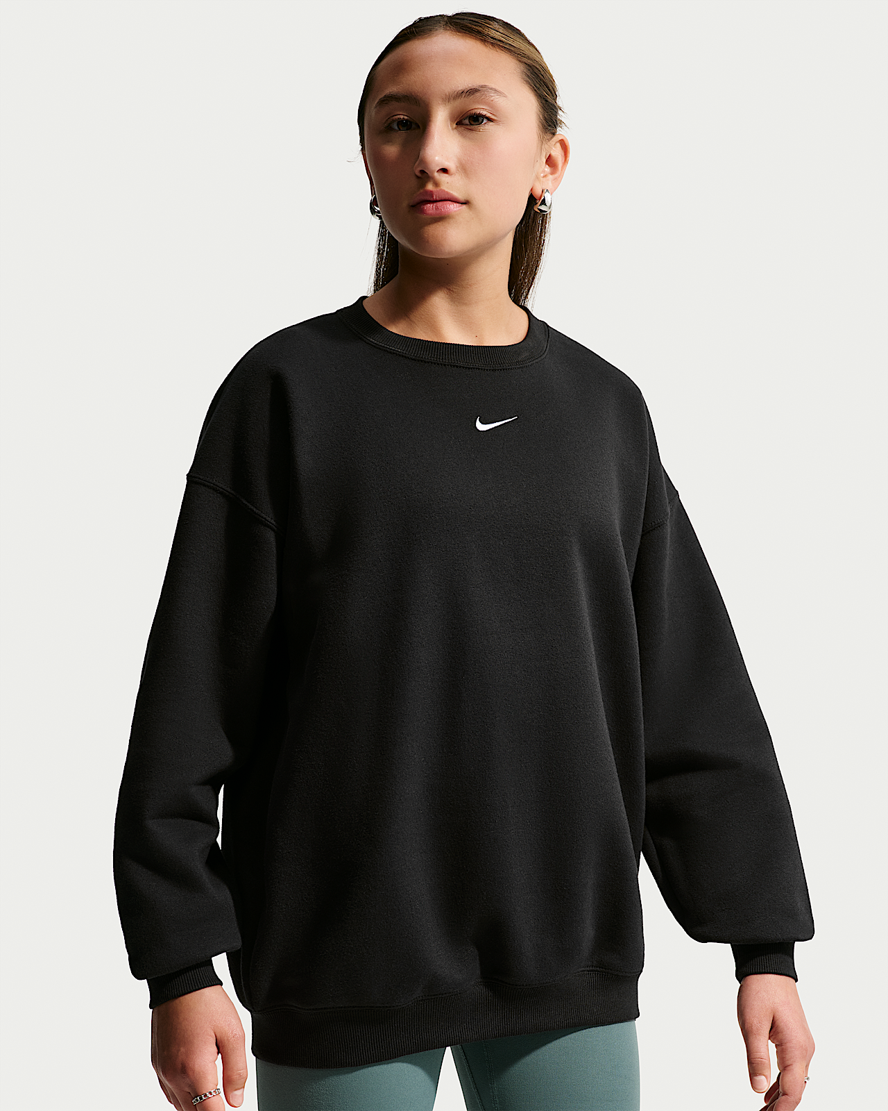Детский свитшот Nike Sportswear Studio Big Kids' (Girls') Oversized Crew-Neck
