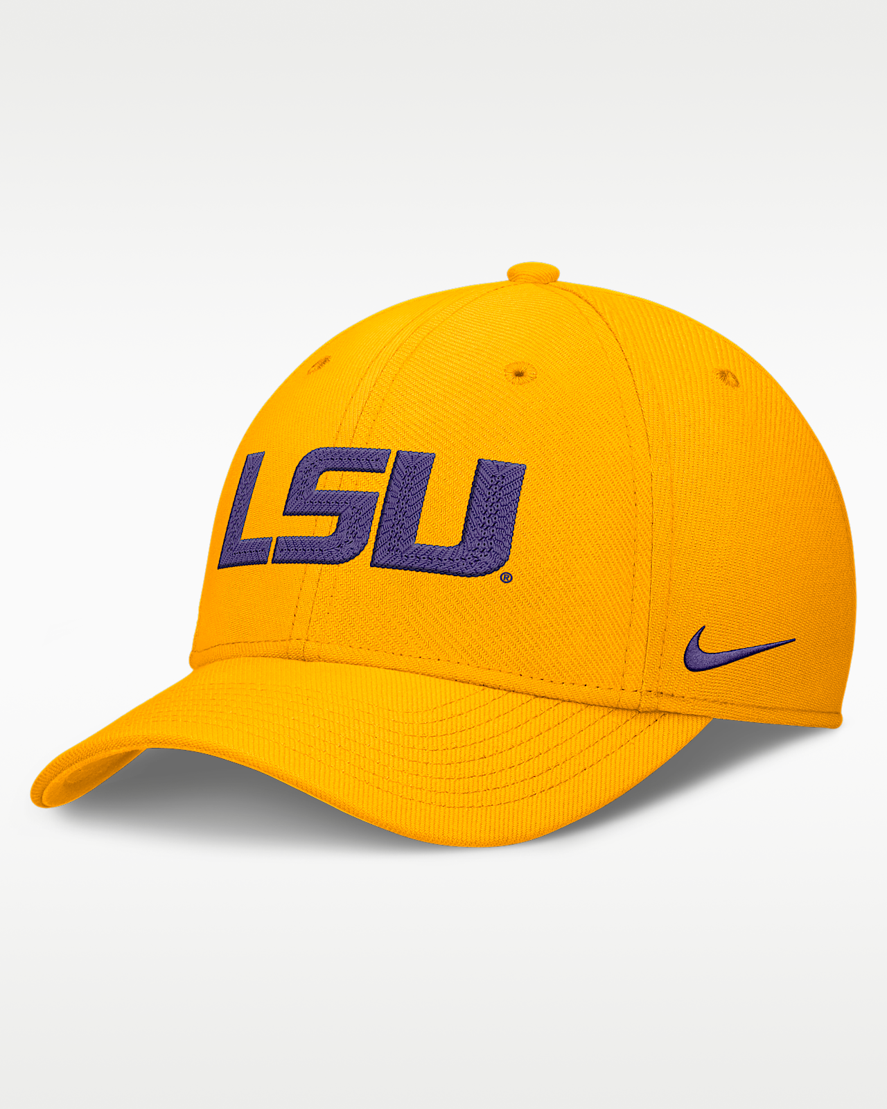 Мужские  LSU Classic Swooshflex Nike Dri-FIT College Hat