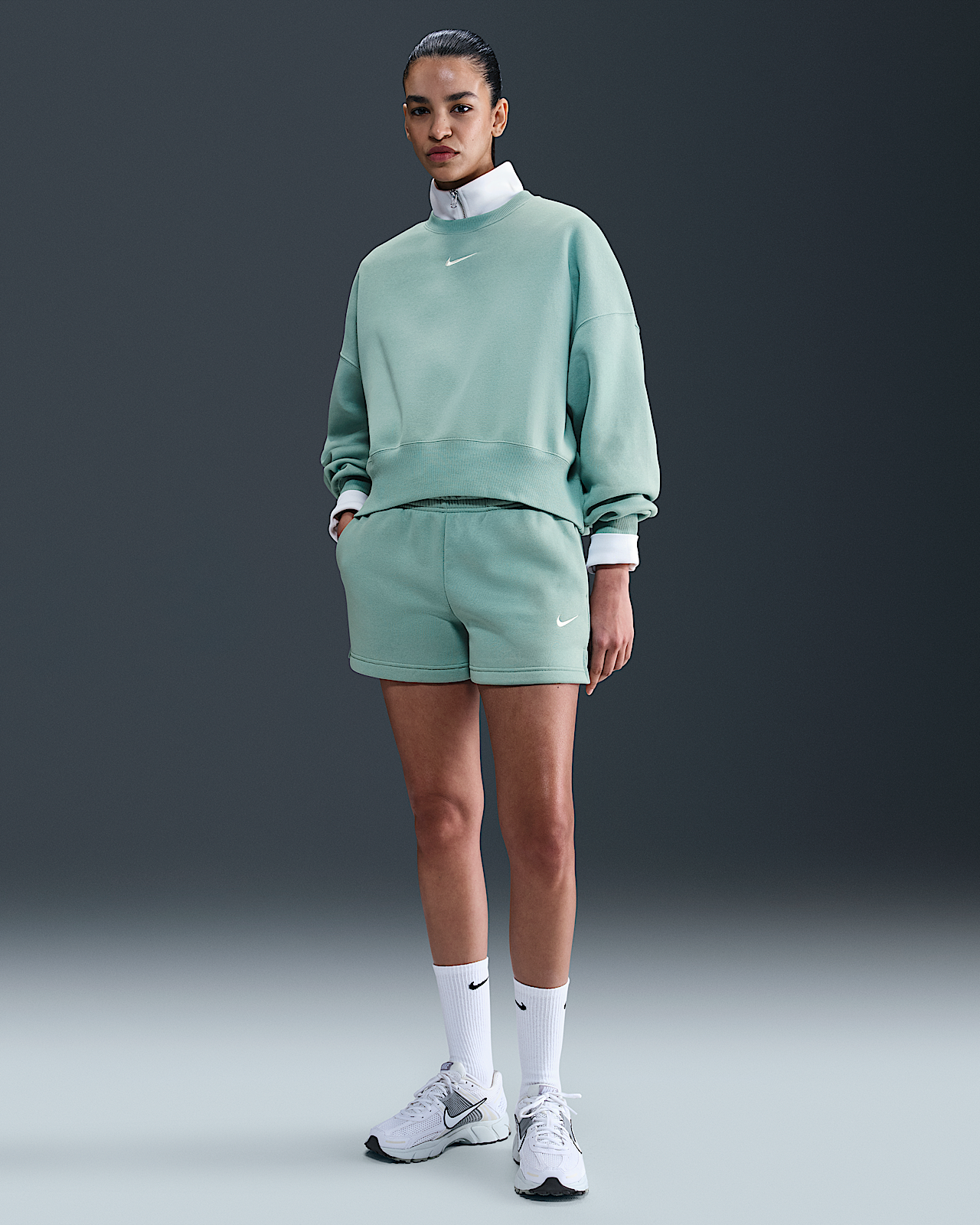Женские шорты Nike Sportswear Phoenix Fleece Mid-Rise 4" Shorts