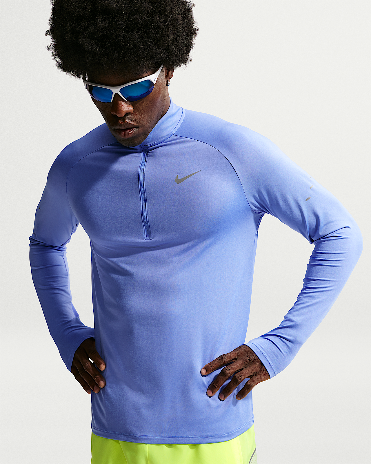 Мужские  Nike Stride Dri-FIT 1/2-Zip Mid Layer для бега