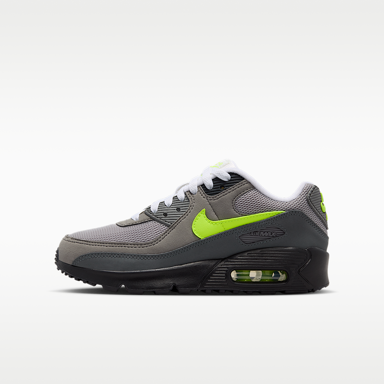 Nike Air Max sneaker Zwart/Anthracite/Light Charcoal/Neon Yellow