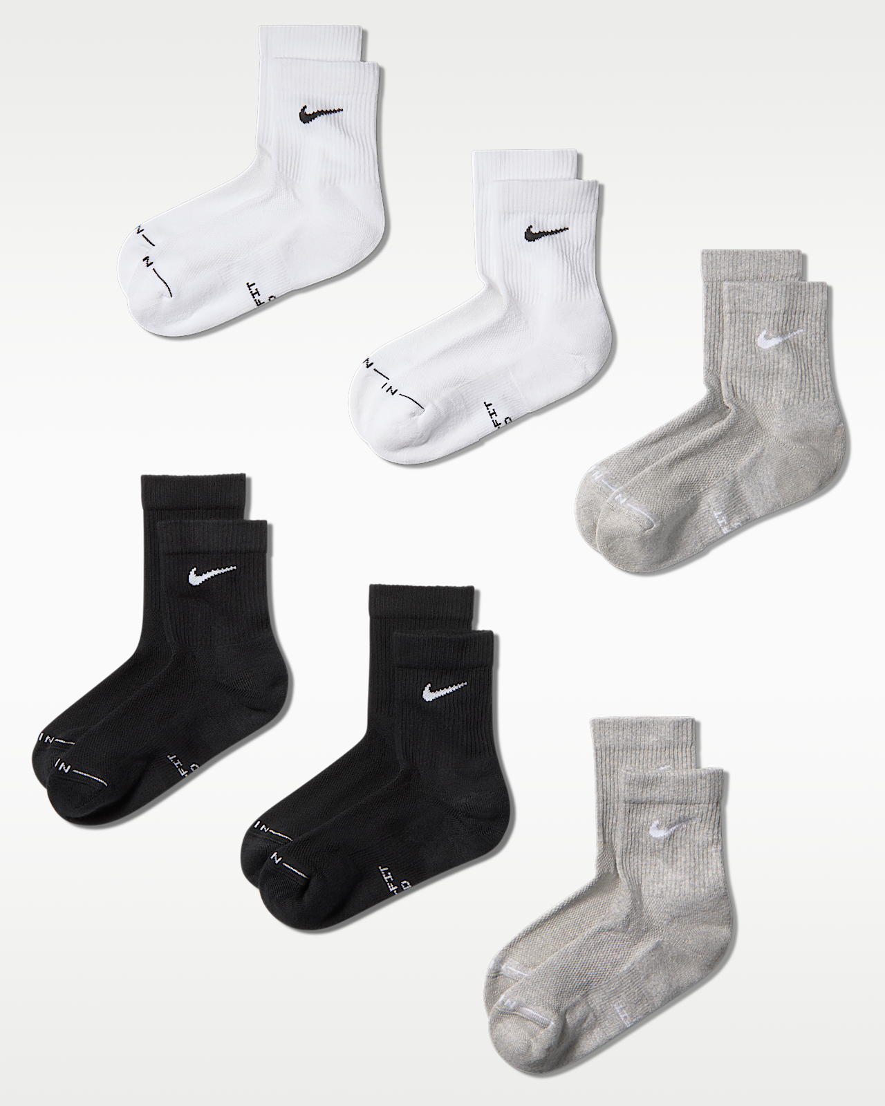Unisex носки Nike Everyday Elevated Micro Crew Socks (6 Pairs)