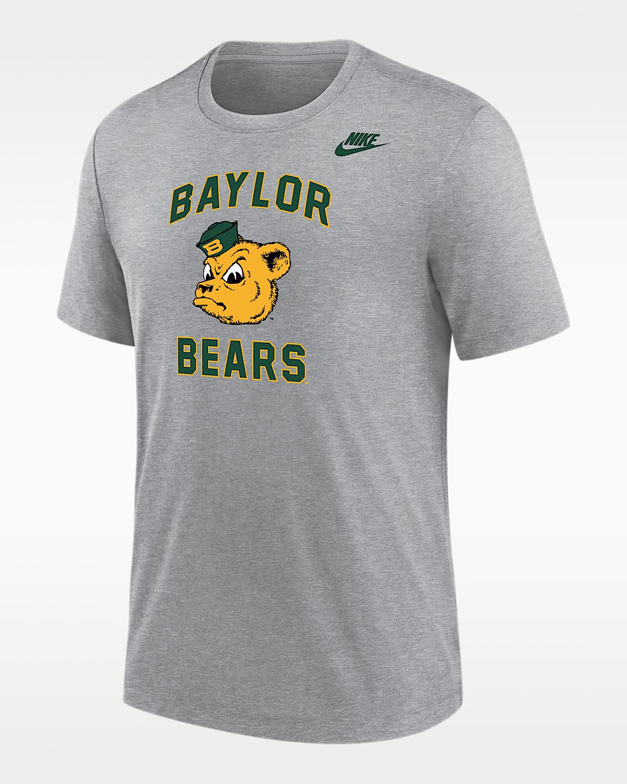 Мужская футболка Baylor Bears Nike Football Tri-Blend для футбола