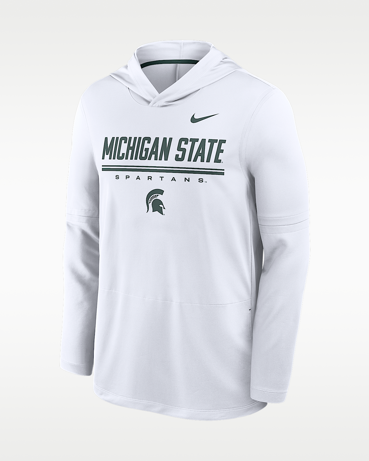 Мужские  Michigan State Sideline Nike Dri-FIT College Long-Sleeve Hooded Top