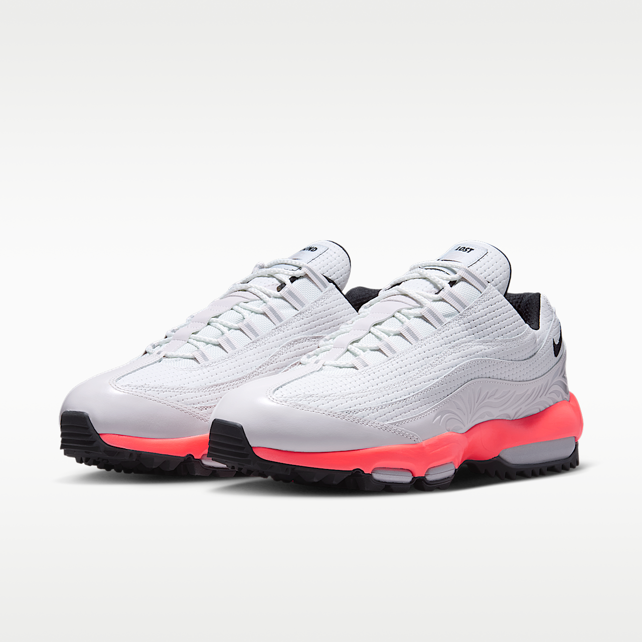 Nike Air Max sneaker Off White/Hot Lava/Metallic Silver/Zwart