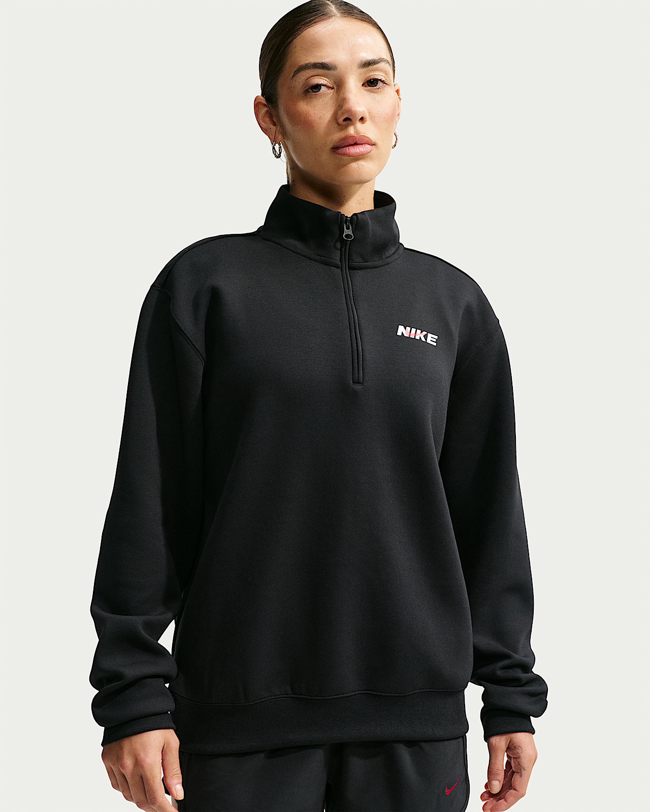 Женские  Nike Studio Fleece Sport Dri-FIT 1/4-Zip Top