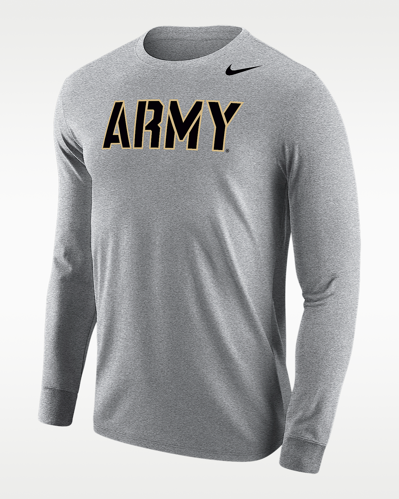 Мужская футболка Army Black Knights Nike Football Long-Sleeve для футбола