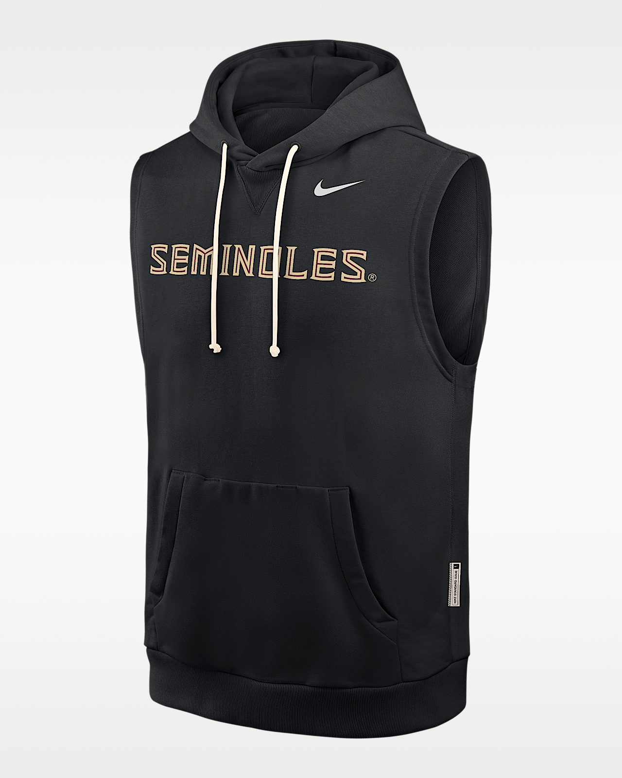Мужское худи Florida State Sideline Nike Dri-FIT College Sleeveless Pullover Hoodie