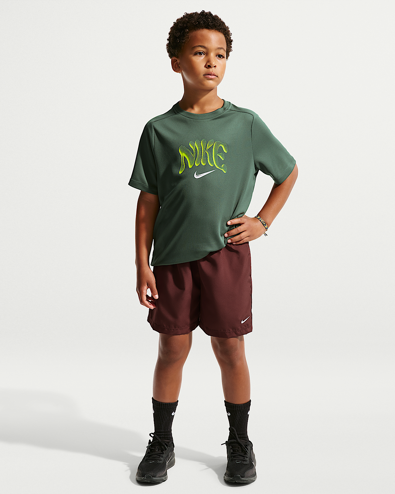 Детские шорты Nike Multi Big Kids' (Boys') Dri-FIT Woven Shorts