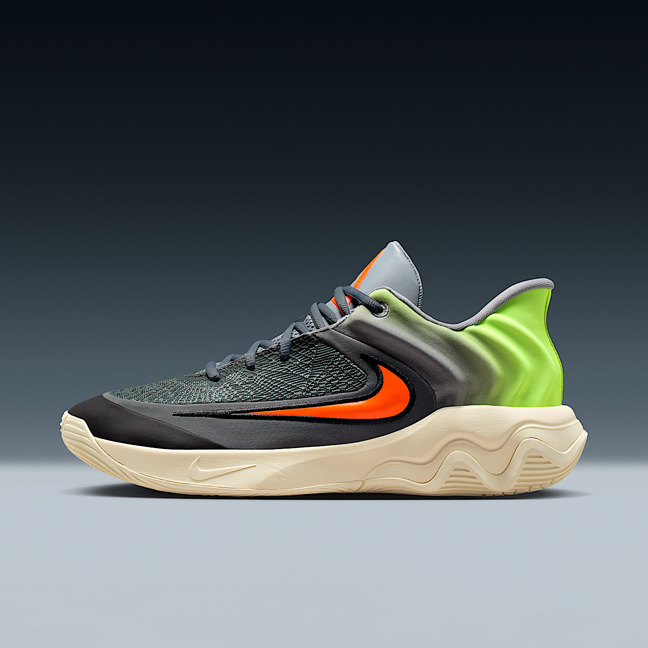 Nike  sneaker Cool Grey/Volt/Coconut Milk/Total Crimson
