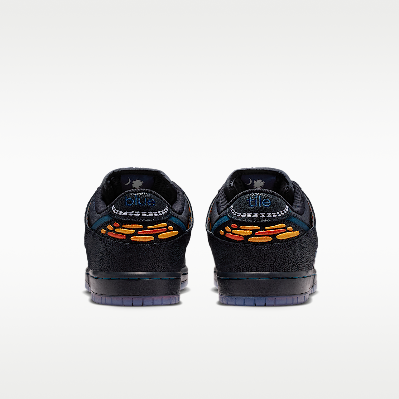 Nike Dunk Low sneaker Zwart/Wit/Campfire Orange/Marina