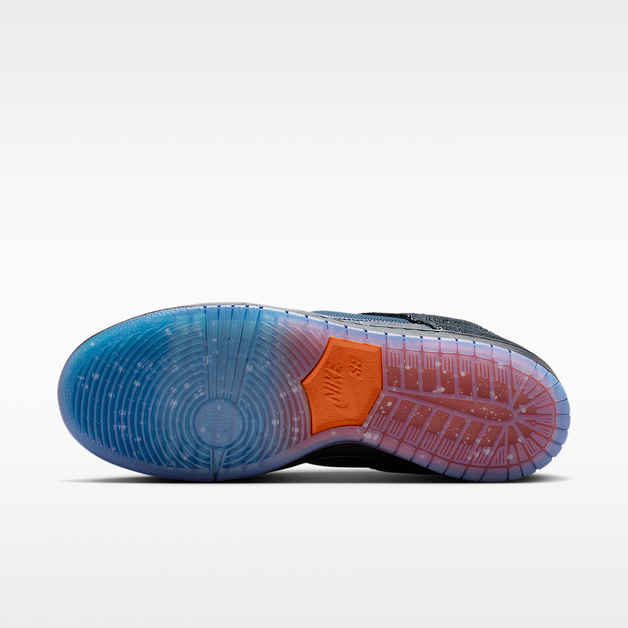 Nike Dunk Low sneaker Zwart/Wit/Campfire Orange/Marina