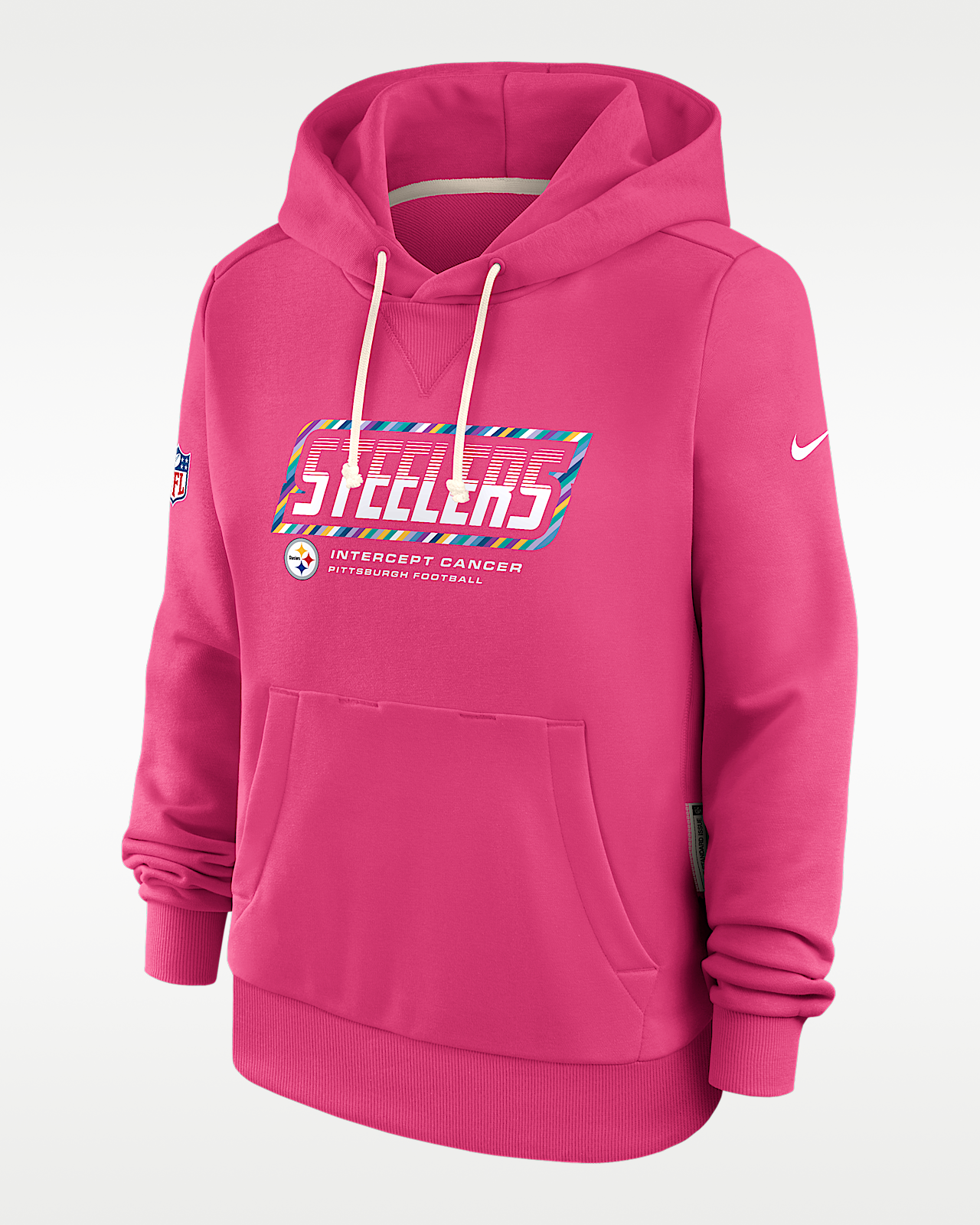 Женское худи Pittsburgh Steelers Crucial Catch Standard Issue Nike Dri-FIT NFL Pullover Hoodie