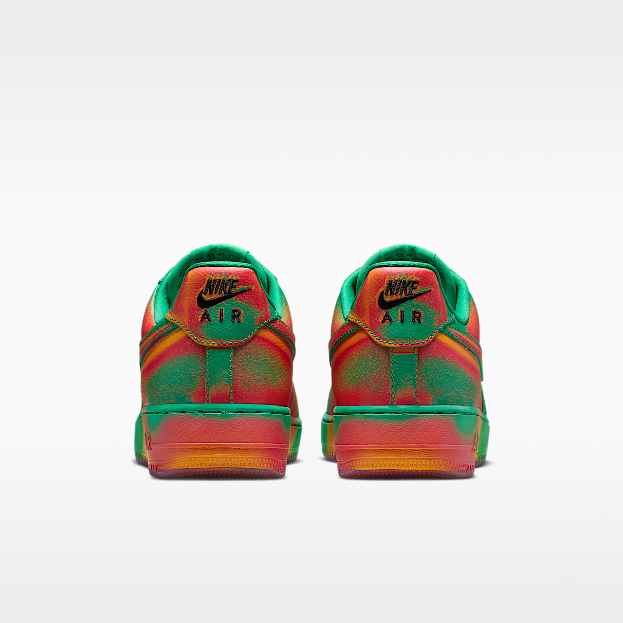 Nike Air Force 1 sneaker Stadium Green/Laser Orange/Bright Crimson
