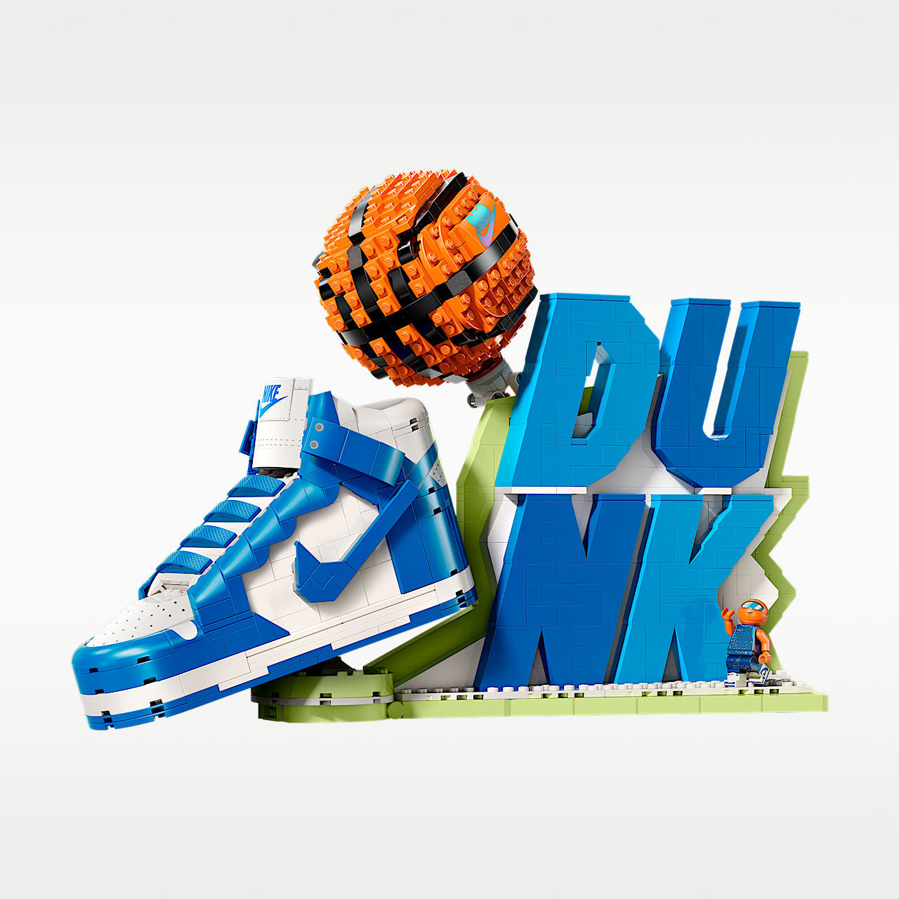 Nike Dunk sneaker Blauw/Wit