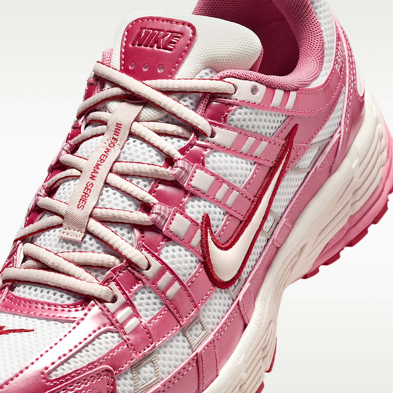 Nike P-6000 sneaker Summit White/Peony/Team Crimson/Silt Red