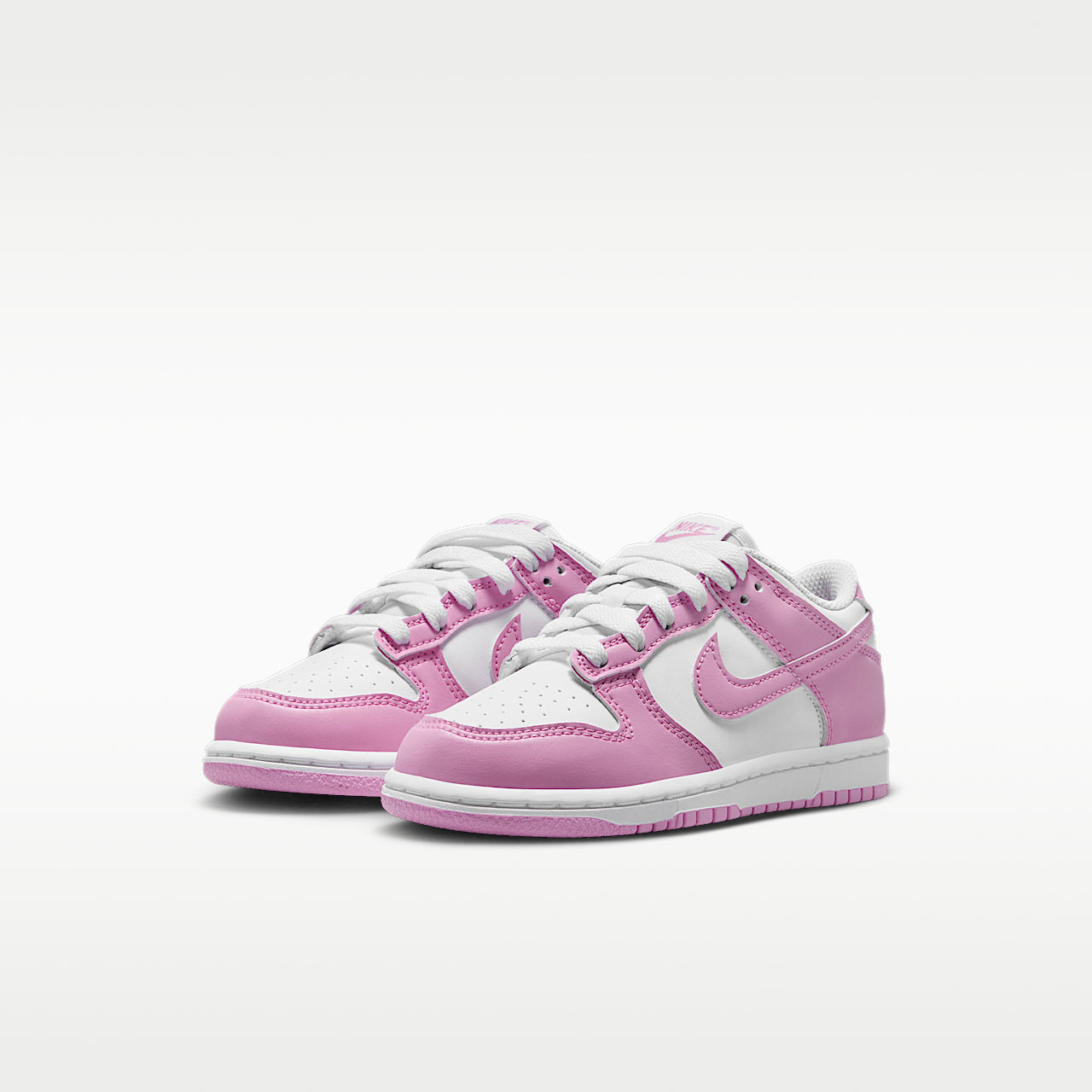 Nike Dunk Low sneaker Wit/Wit/Wit/Pink Rise