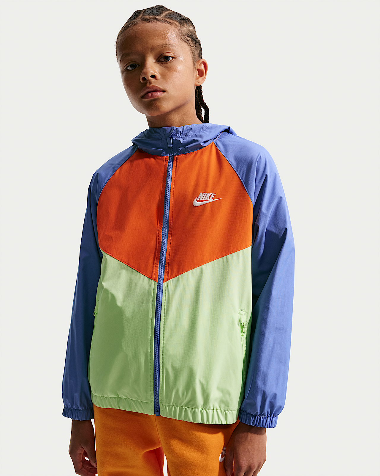 Детская куртка Nike Sportswear Windrunner Big Kids' Hooded Repel для бега