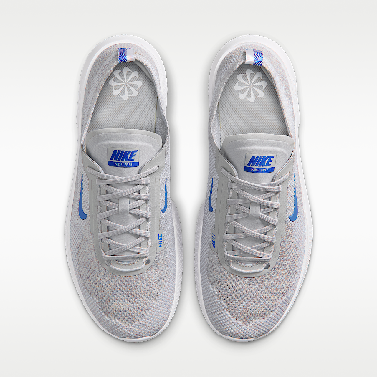 Nike Free sneaker Grey Fog/Pure Platinum/Crystal Blue
