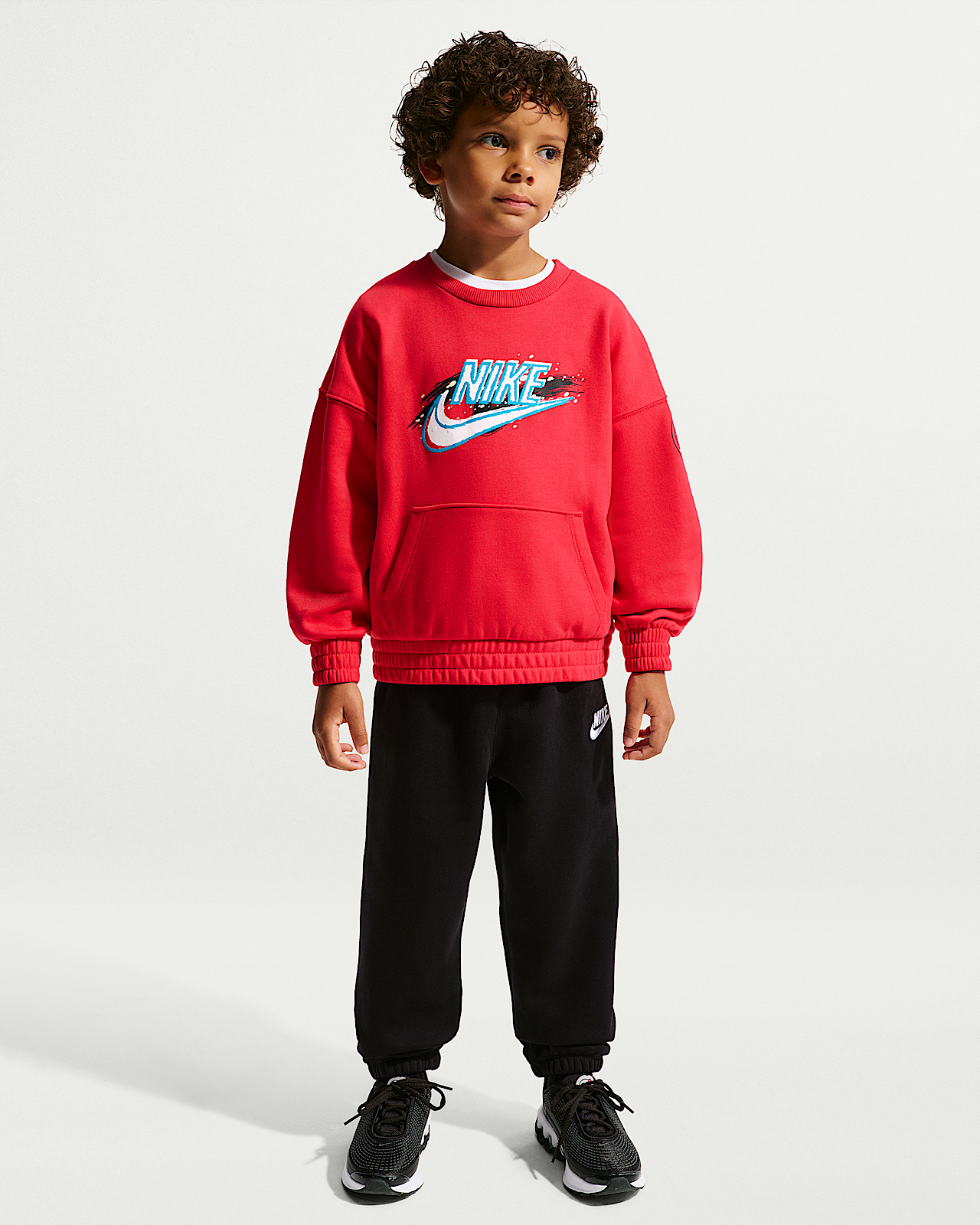 Детские  Nike Sportswear Little Kids' Snow Motion Fleece Crew 2-Piece Set