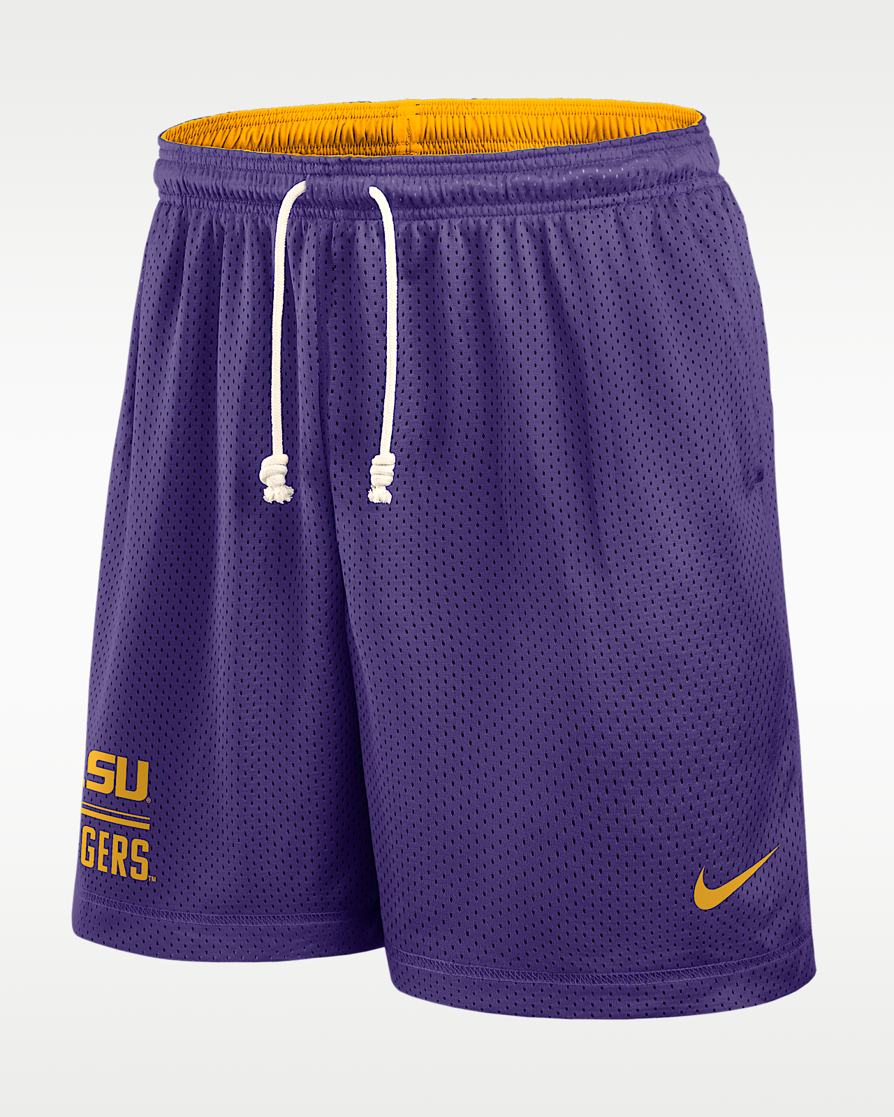 Мужские шорты LSU Courtside Nike Dri-FIT College Reversible Shorts
