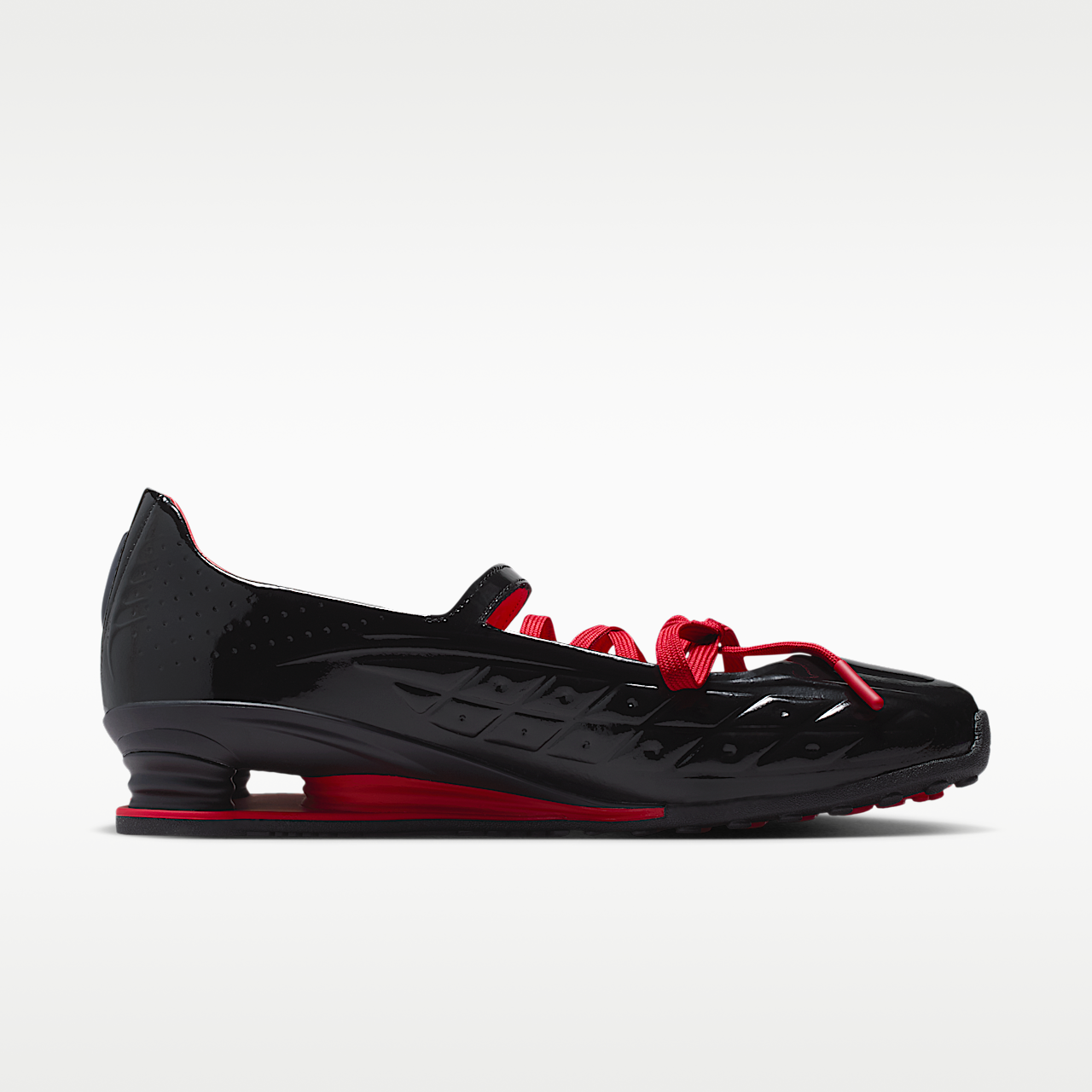 Nike Nike Shox sneaker Zwart/Zwart/University Red/Zwart