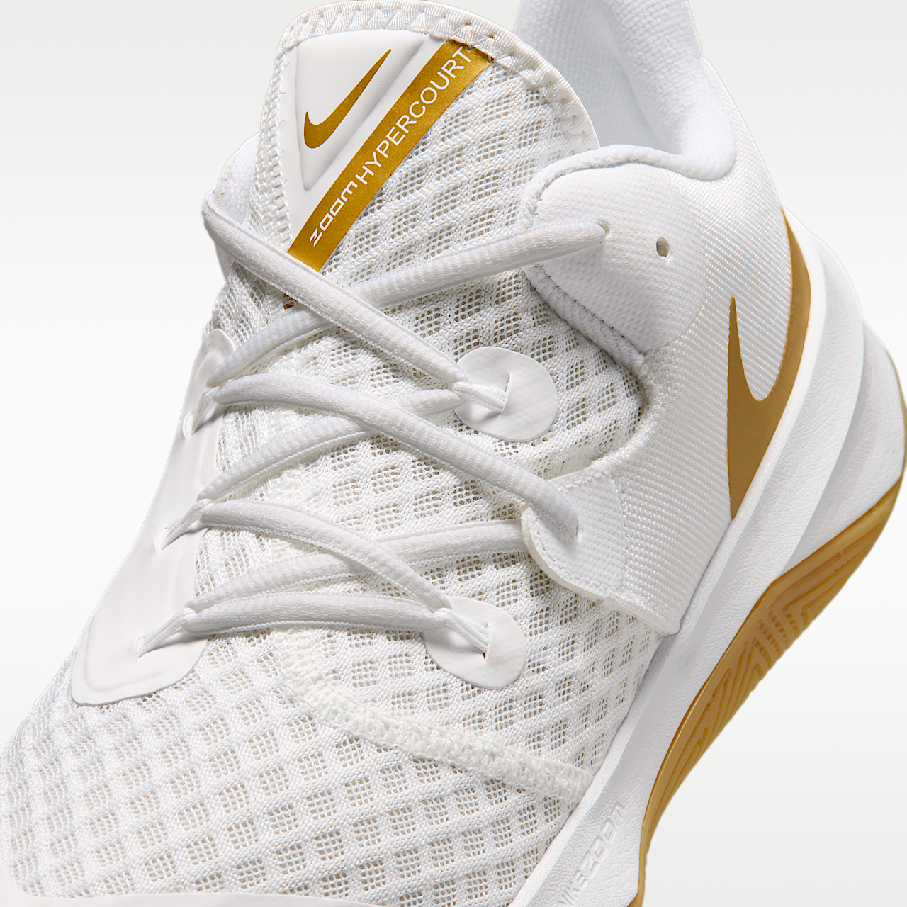 Nike  sneaker Wit/Gum Light Brown/Metallic Gold