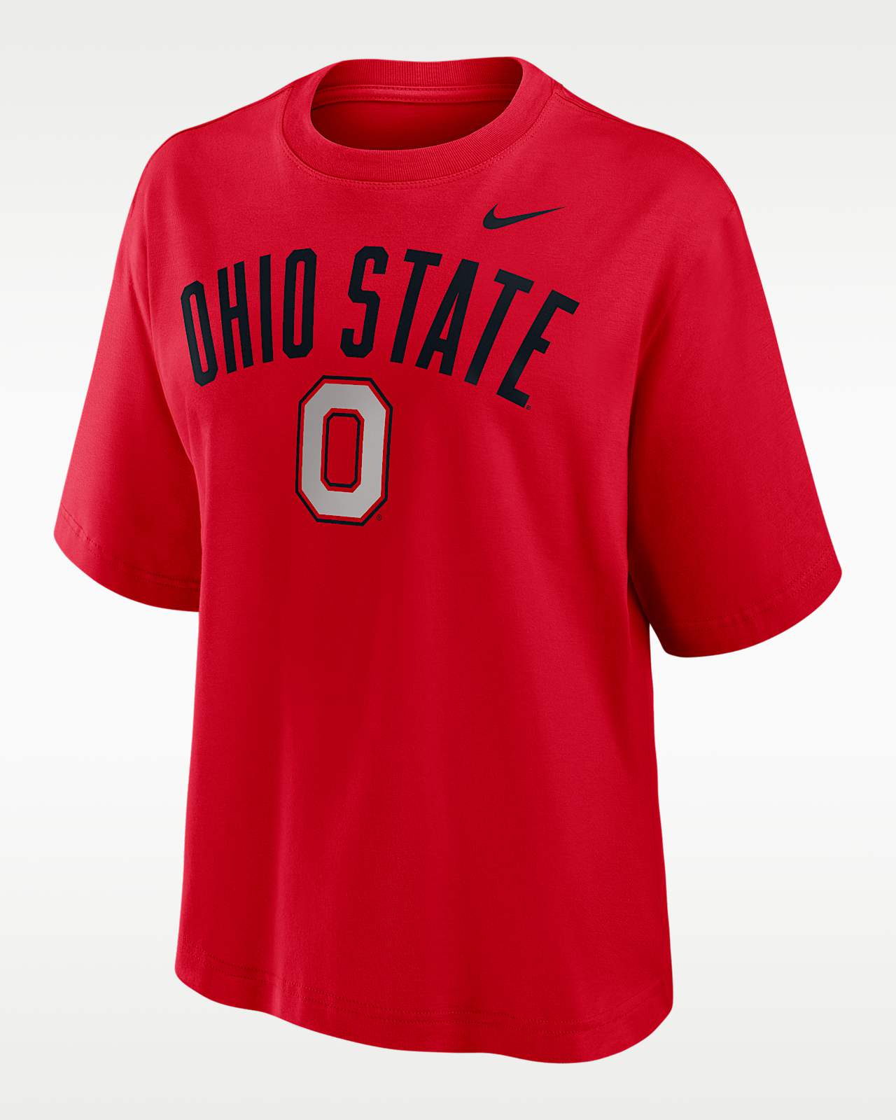 Женская футболка Ohio State Arch Over Logo Boxy Nike College