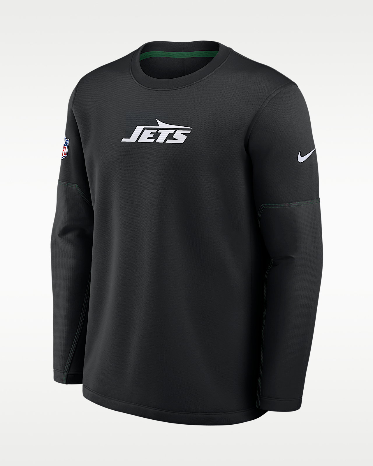 Мужская футболка New York Jets Sideline Coaches Nike Therma-FIT NFL Long-Sleeve