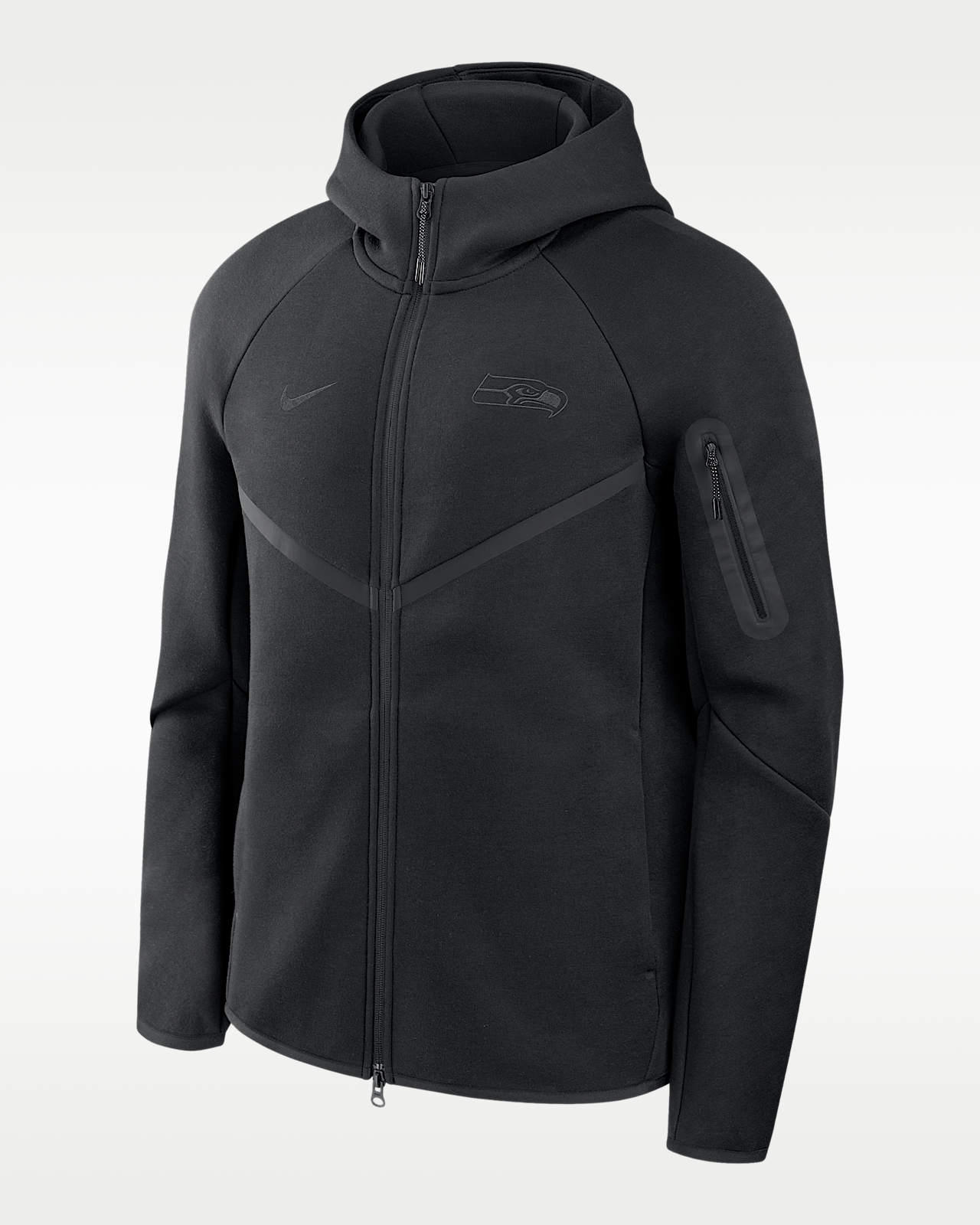 Мужская куртка Seattle Seahawks Top Billing Tech Fleece Windrunner Nike NFL Full-Zip Hooded для бега