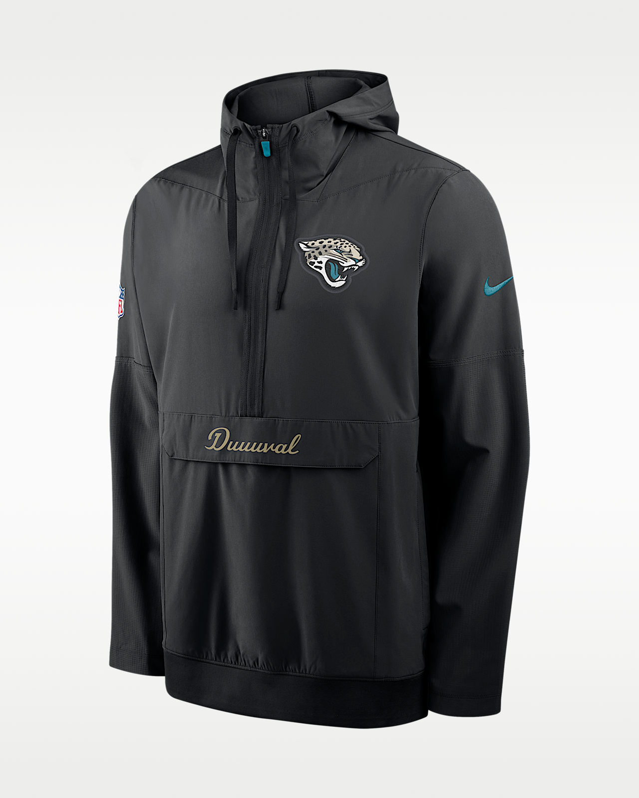 Мужская куртка Jacksonville Jaguars Rivalries Collection Sideline Anorak Nike NFL 1/2-Zip Hooded