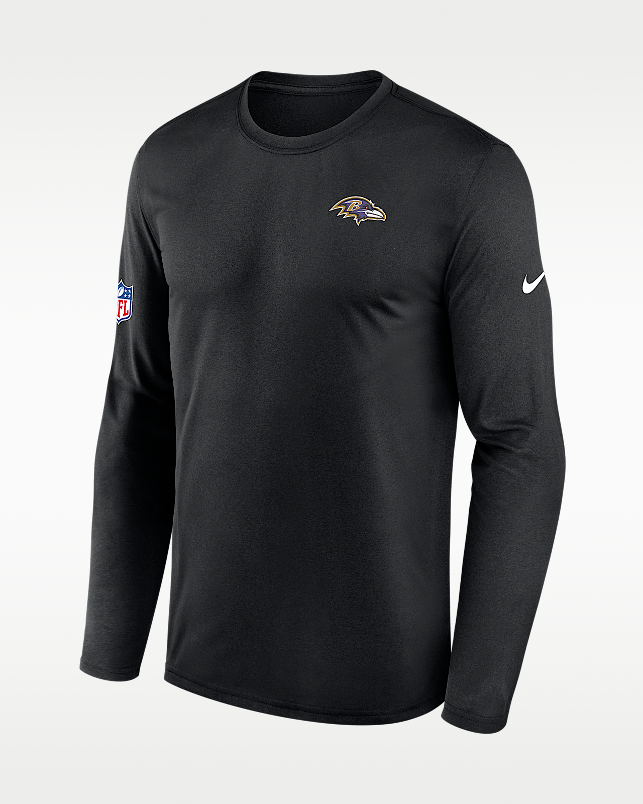 Мужская футболка Baltimore Ravens Alt Legend Small Logo Nike Dri-FIT NFL Long-Sleeve