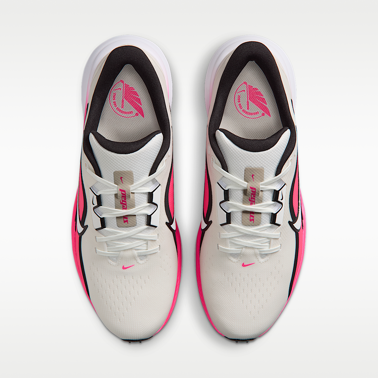 Nike Pegasus sneaker Sail/Hyper Pink/Zwart