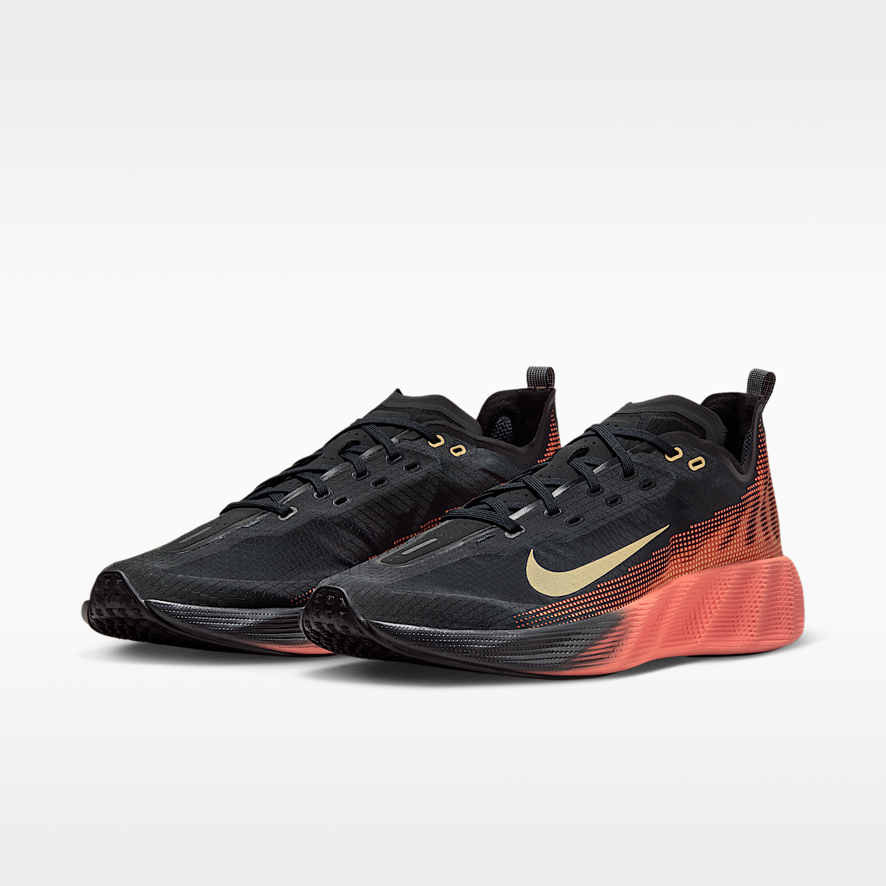Nike  sneaker Off Noir/Zwart/Turf Orange/Tangerine Tint