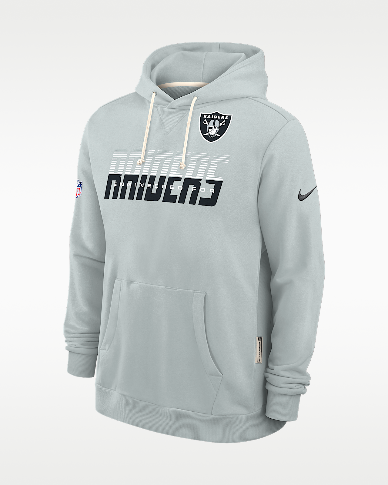 Мужское худи Las Vegas Raiders Sideline Standard Issue Nike Dri-FIT NFL Pullover Hoodie