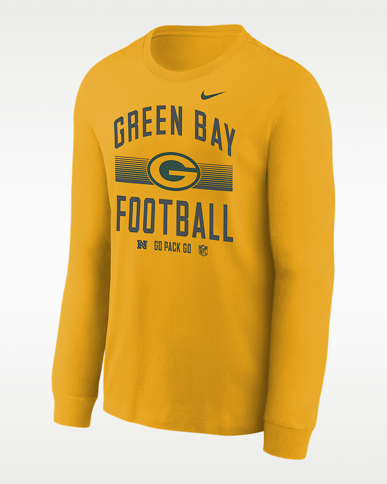 Детская футболка Green Bay Packers Hometown Big Kids' Nike NFL Long-Sleeve