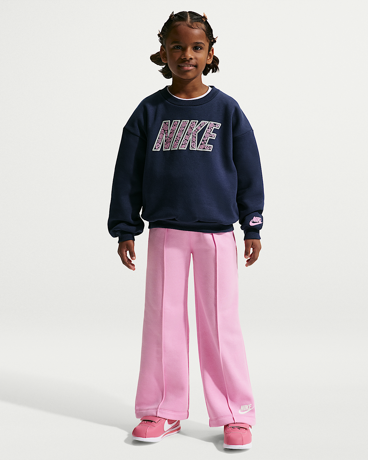 Детские  Nike Retro Remix Little Kids' 2-Piece Wide Leg Pants Set