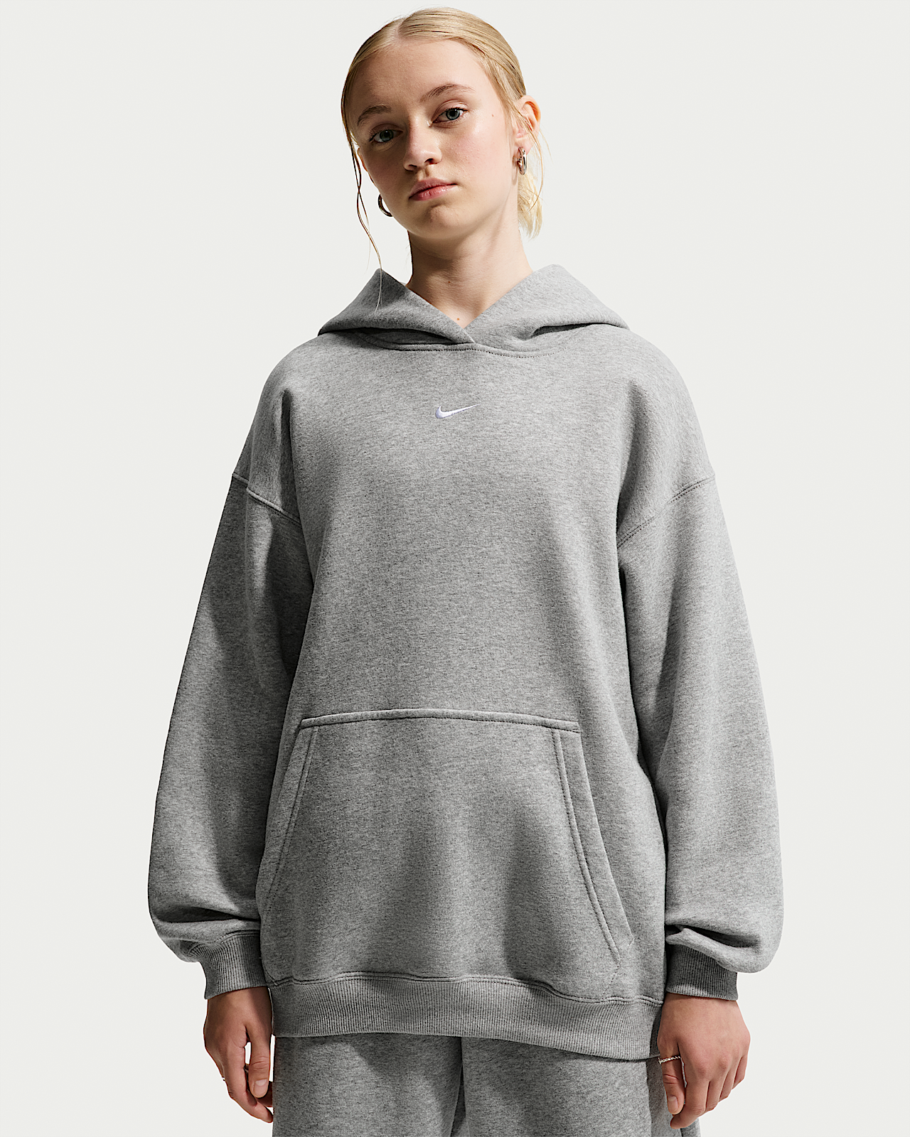 Детское худи Nike Sportswear Studio Fleece Girls' Oversized Pullover Hoodie