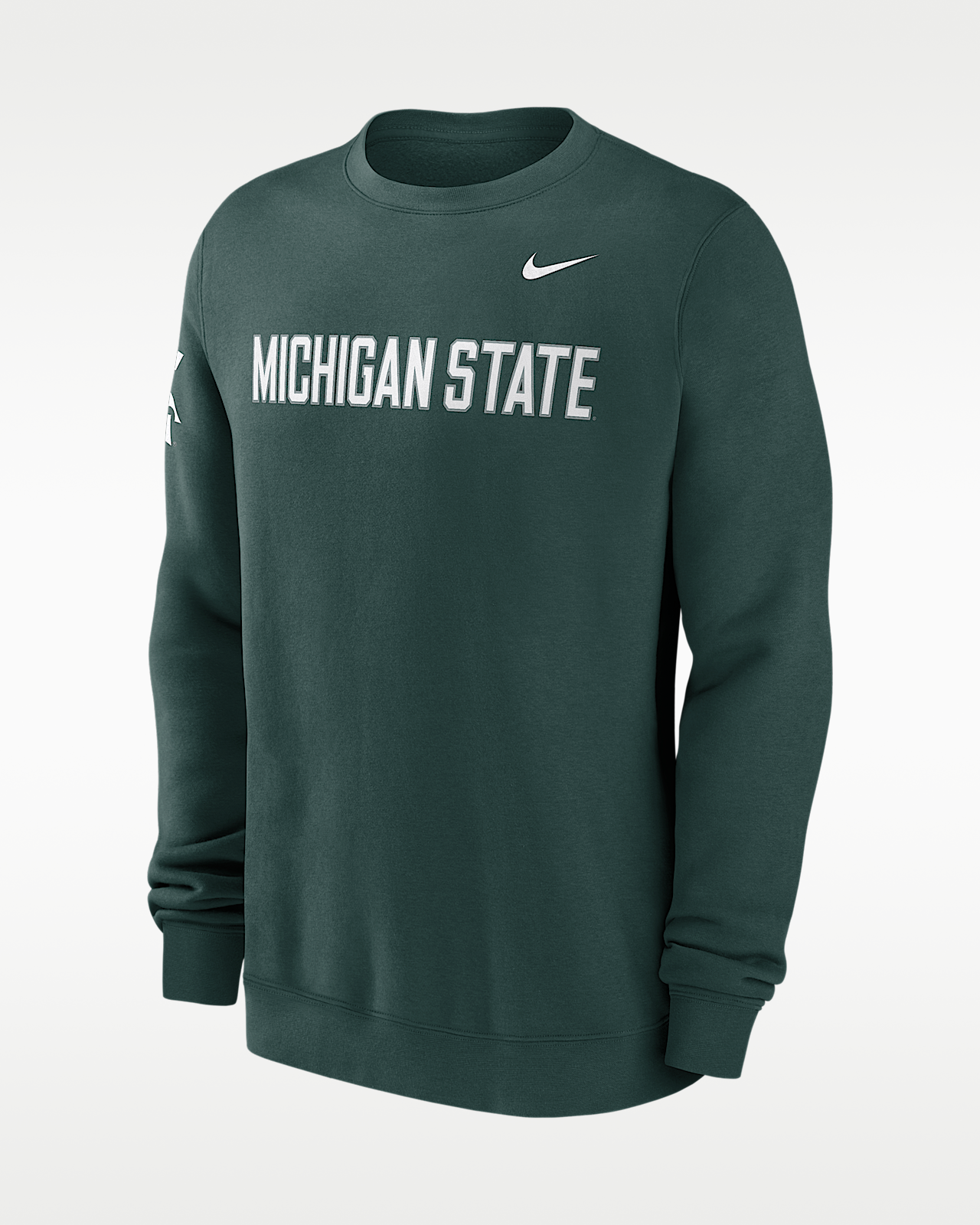 Мужские  Michigan State Sideline Club Nike College Pullover Crew
