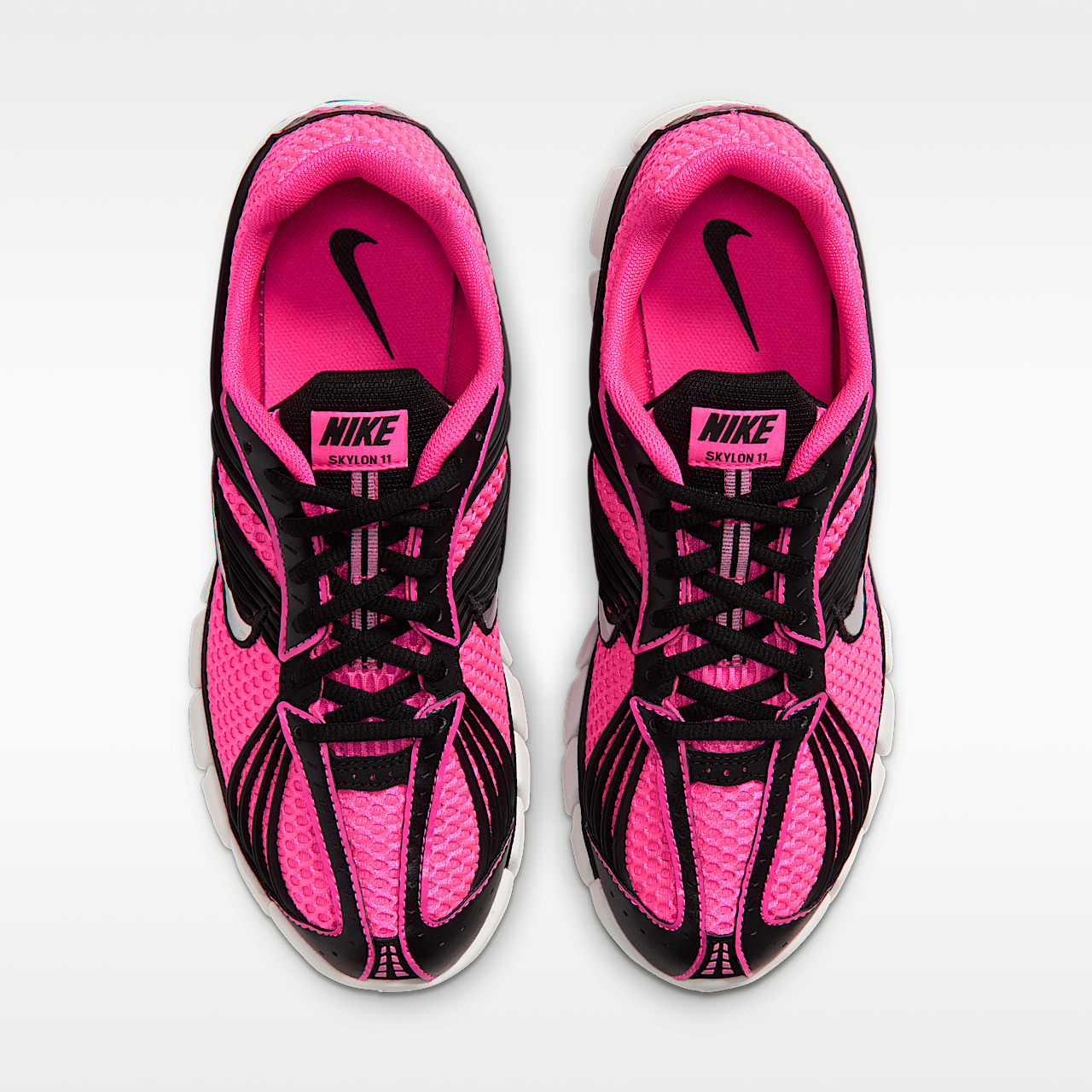 Nike  sneaker Hyper Pink/Zwart/Summit White/Metallic Silver