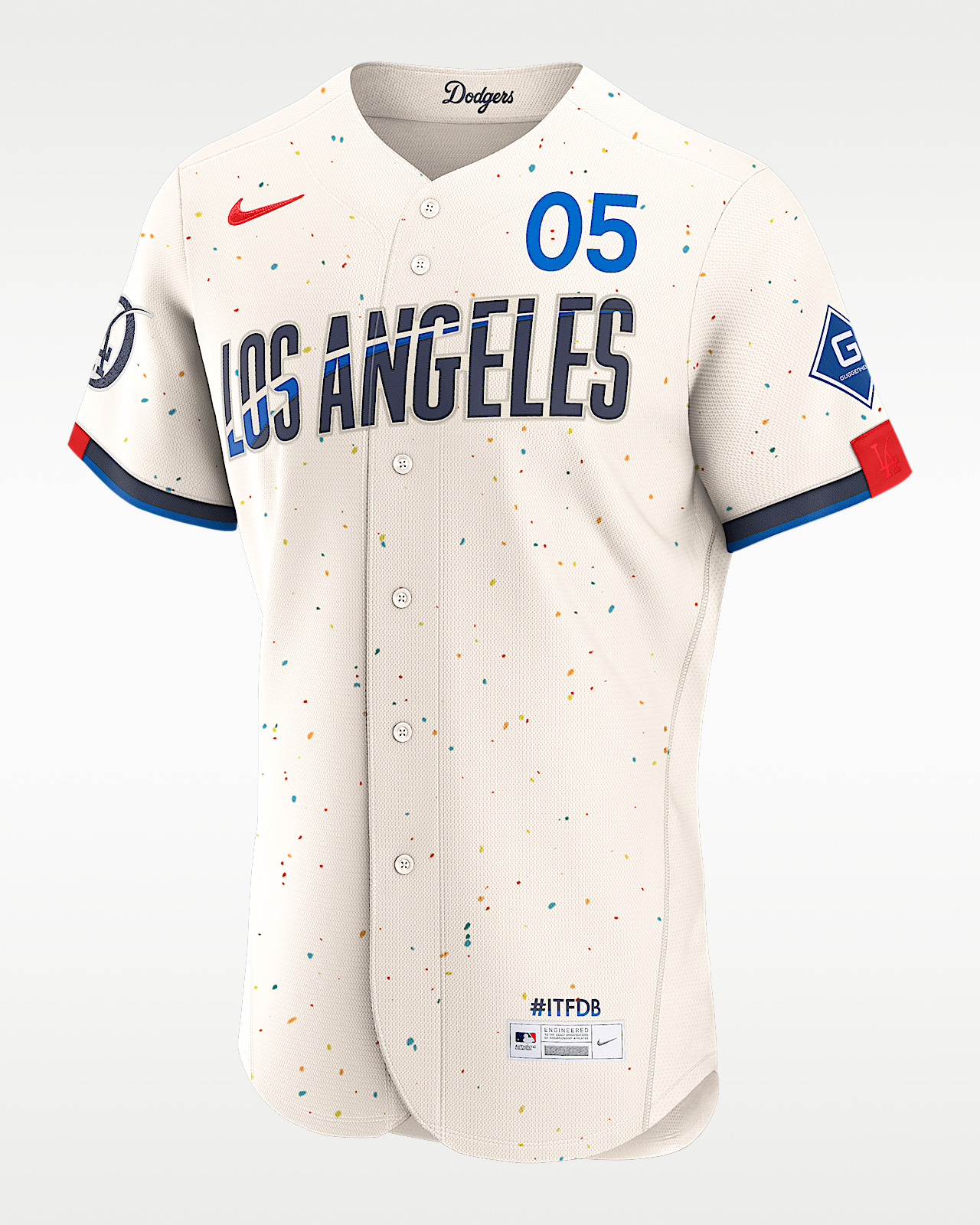 Мужские джерси Freddie Freeman Los Angeles Dodgers City Connect Nike MLB Authentic Jersey