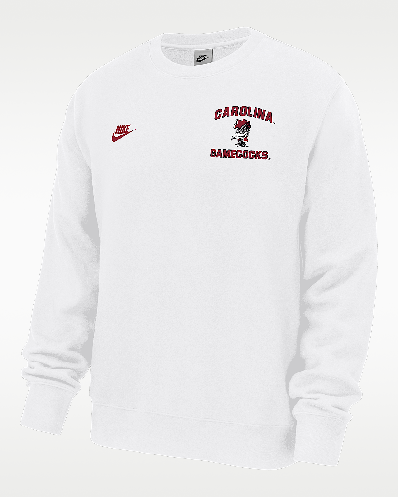 Мужской свитшот South Carolina Gamecocks Club Nike Football Fleece Crew-Neck для футбола