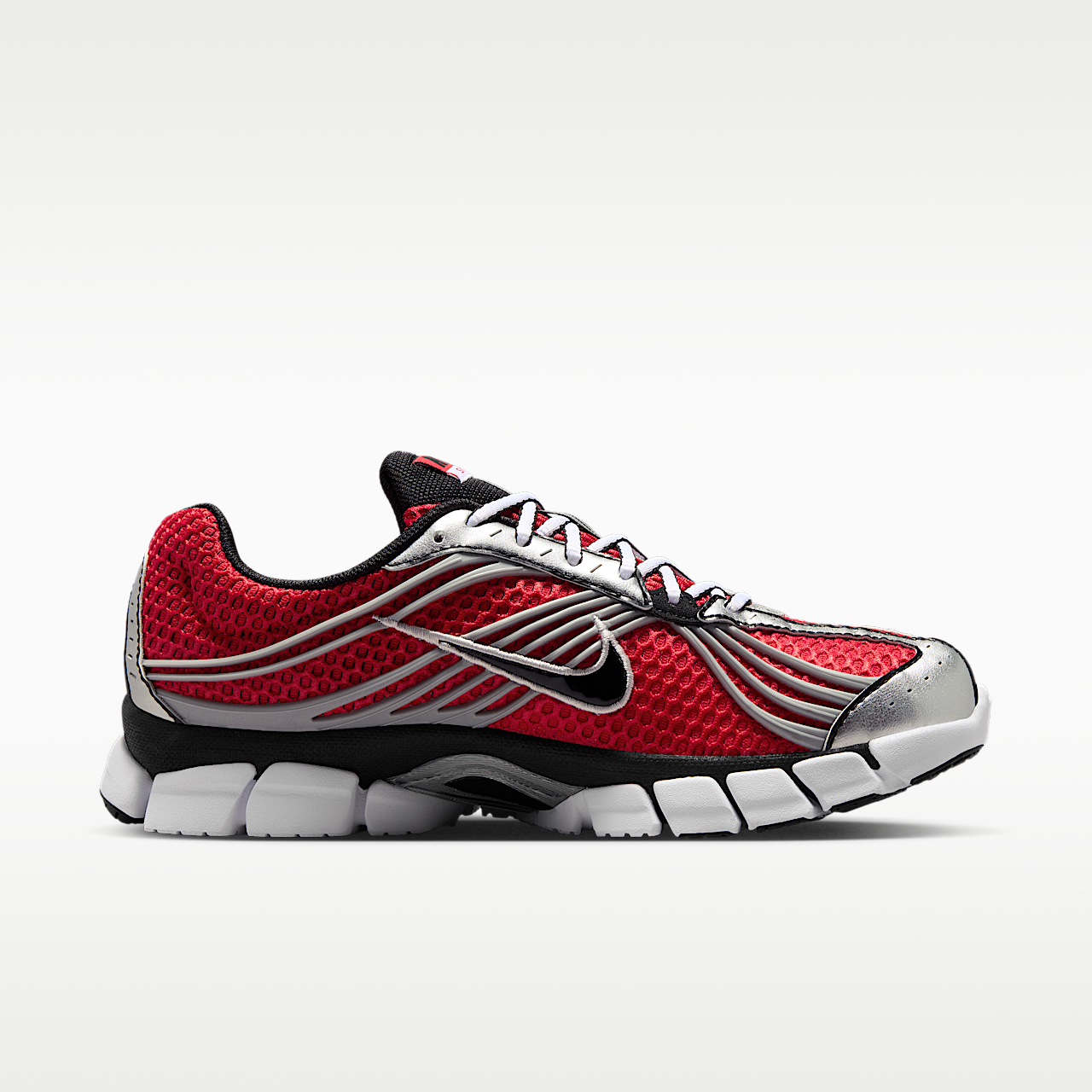 Nike  sneaker University Red/Metallic Silver/Wit/Zwart