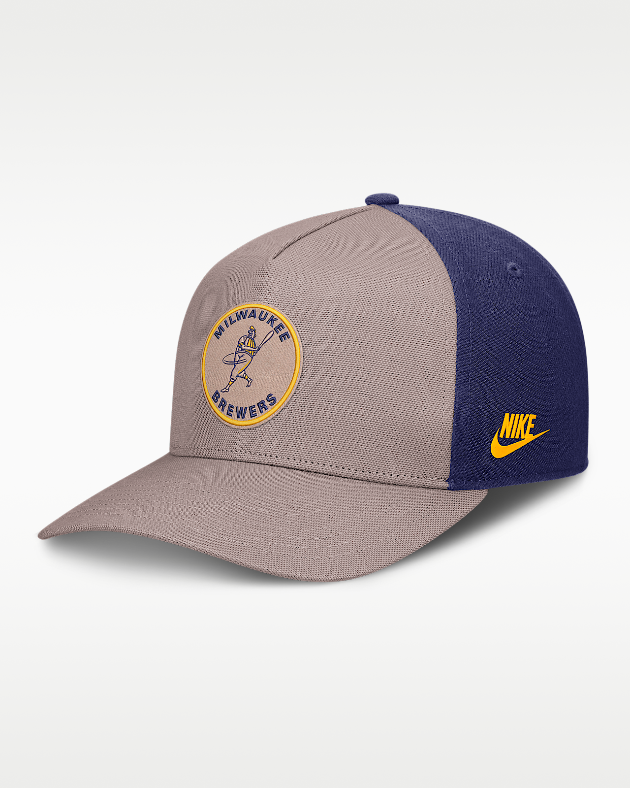 Мужские  Milwaukee Brewers Cooperstown Rise Nike MLB A-Frame Adjustable Hat