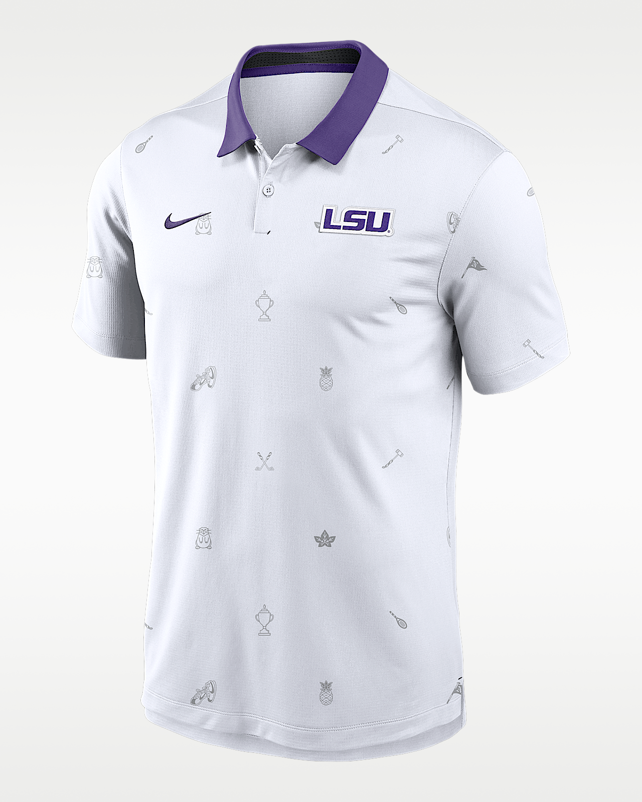 Мужские  LSU Vapor Pattern Nike Dri-FIT College Polo