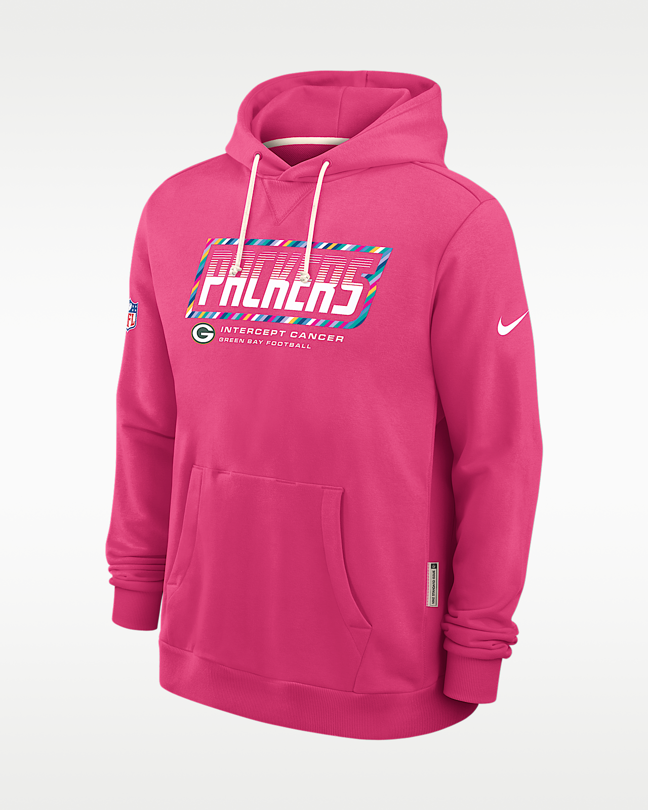 Мужское худи Green Bay Packers Crucial Catch Sideline Standard Issue Nike Dri-FIT NFL Pullover Hoodie